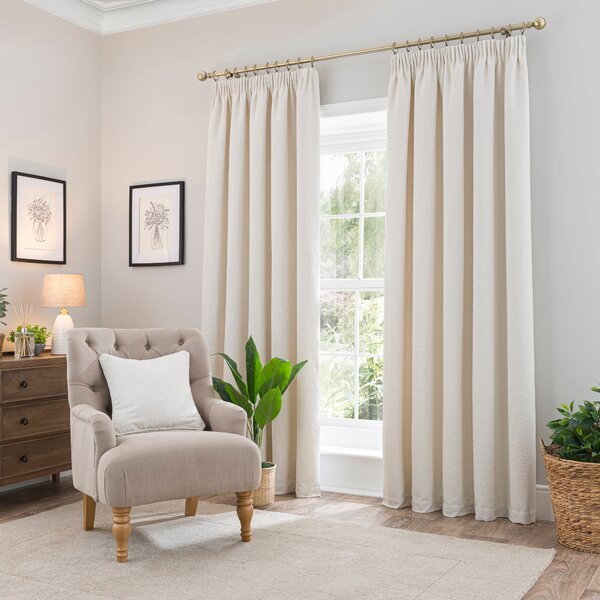 Churchgate Woodhouse Boucle Pencil Pleat Curtains