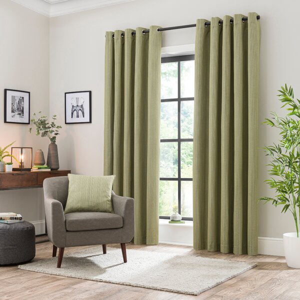 Neptune Textured Blackout Eyelet Curtains