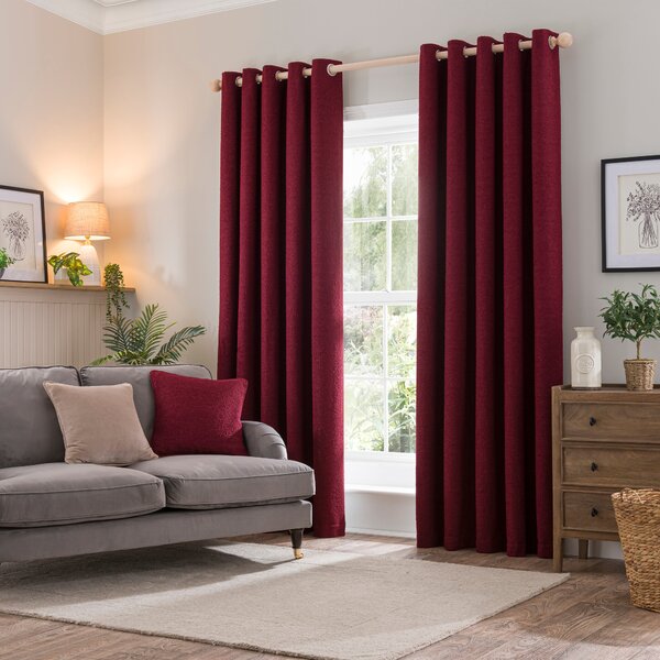 Churchgate Woodhouse Boucle Eyelet Curtains