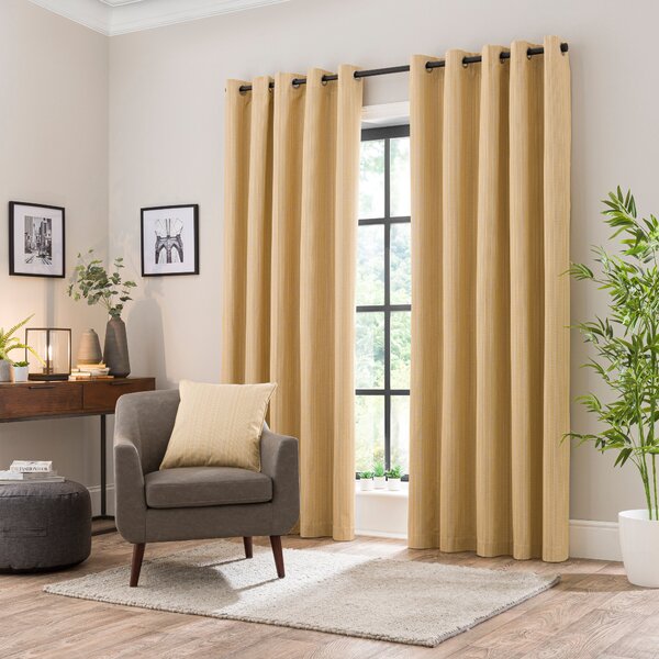 Neptune Textured Blackout Eyelet Curtains