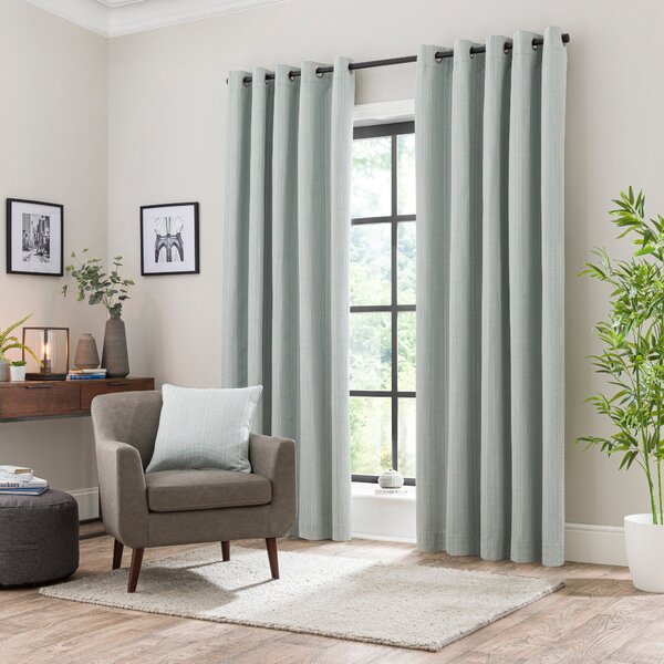 Neptune Textured Blackout Eyelet Curtains