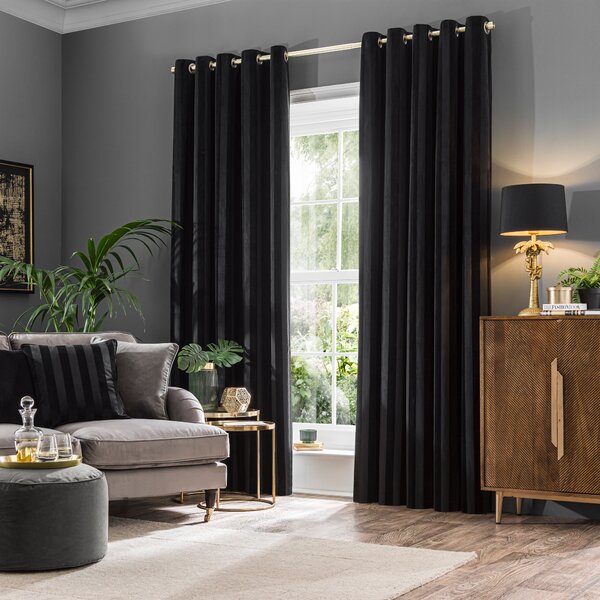 Milford Stripe Eyelet Curtains