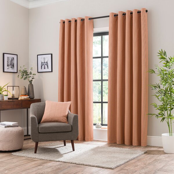 Neptune Textured Blackout Eyelet Curtains