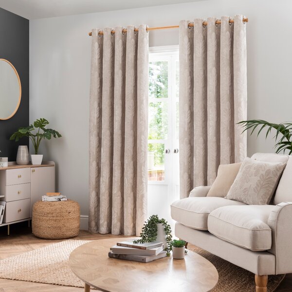 Annika Cut Velvet Eyelet Curtains