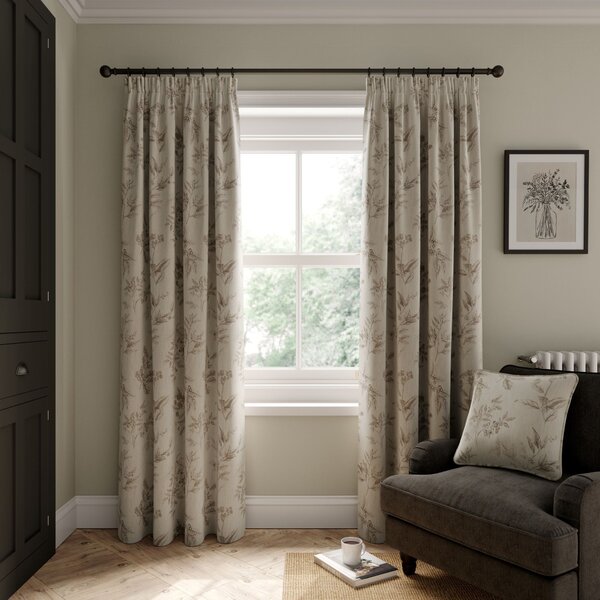 Forest Berries Pencil Pleat Curtains