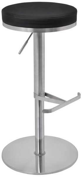 Barrir Satin Steel Breakfast Bar Stool Design