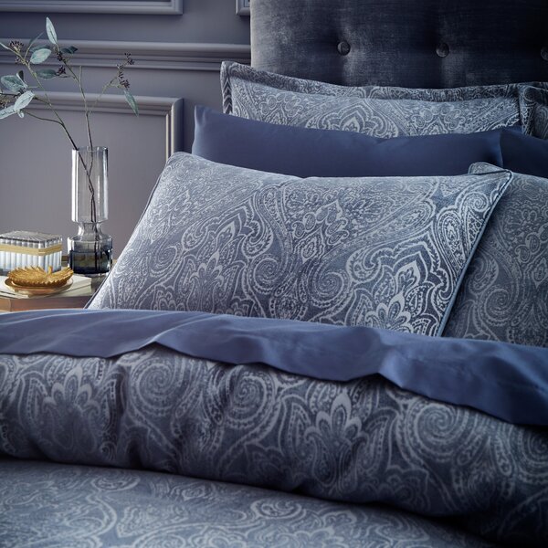 Haven Paisley Chenille Duvet Cover and Pillowcase Set