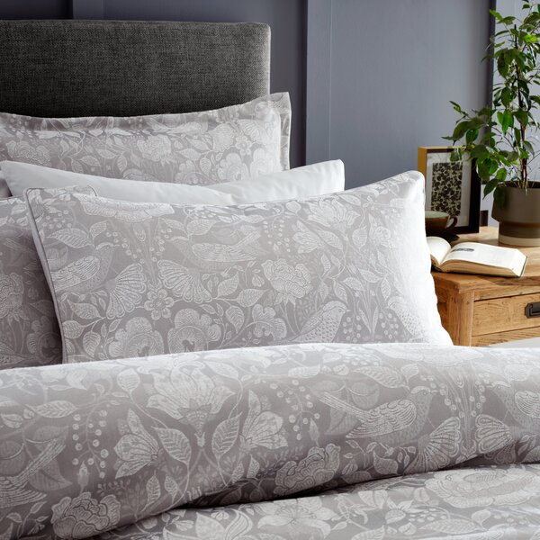 Kehlani Birds Jacquard Duvet Cover and Pillowcase Set