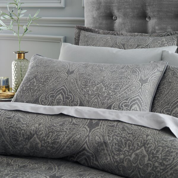 Haven Paisley Chenille Duvet Cover and Pillowcase Set