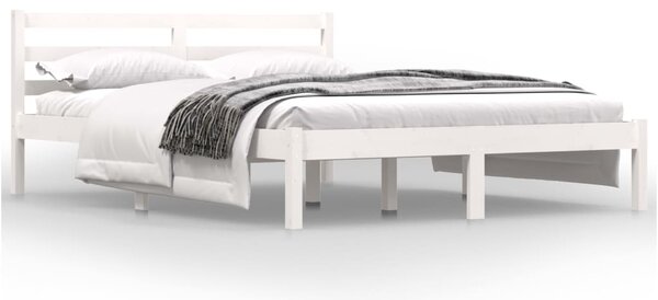 Bed Frame without Mattress 120x190cm White Small Double