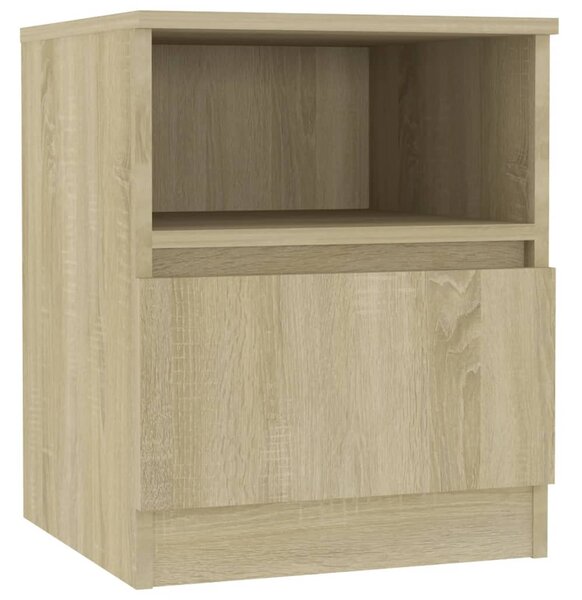 Bed Cabinet Sonoma Oak 40x40x50 cm Engineered Wood