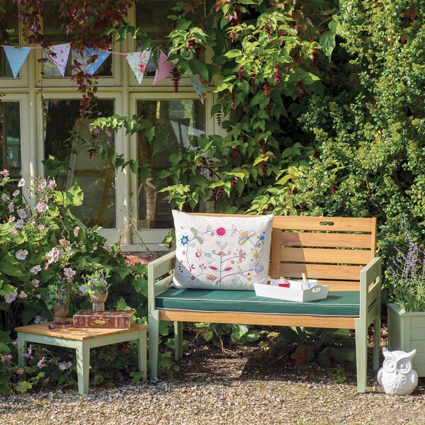 Verdi 2 Seater Garden Bench Green