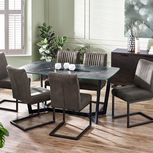 Olympus 6 Seater Dining Table, Marble