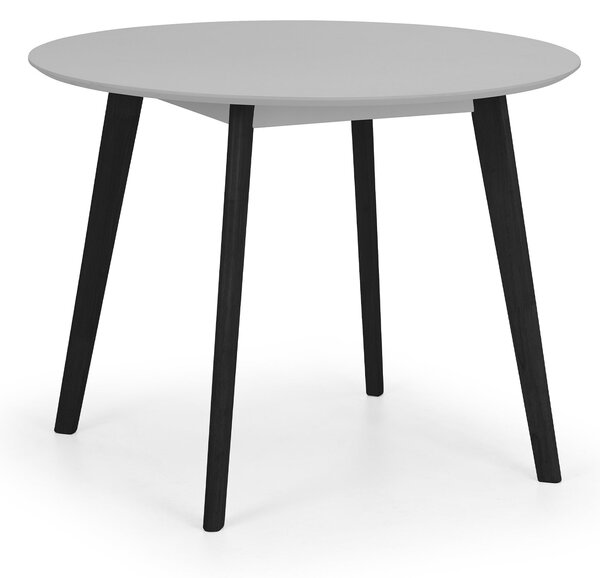 Casa 4 Seater Round Dining Table, Grey and Black