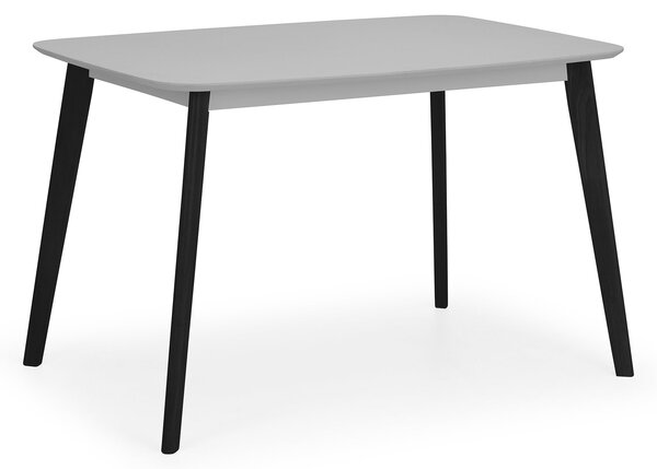 Casa 4 Seater Rectangular Dining Table, Grey and Black