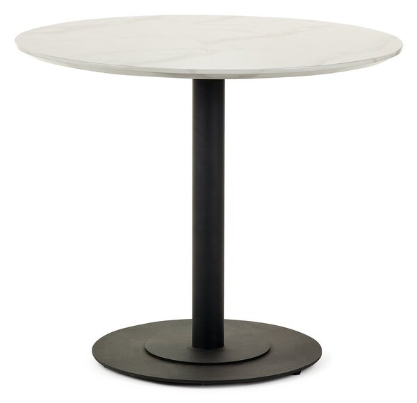 Luca 4 Seater Round Dining Table, Marble