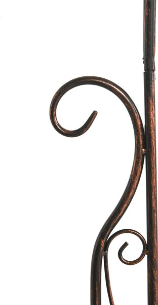 Outsunny Metal Decorative Garden Rose Arch Arbour Trellis for Climbing Plants Support Archway Wedding Gate 120L x 30W x 226H (cm)