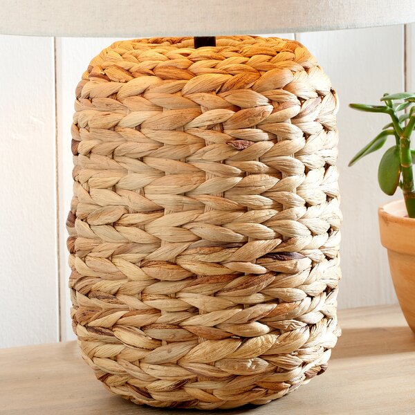 Zadi Plaited Tall Water Hyacinth Table Lamp