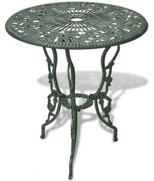 3 Piece Bistro Set Cast Aluminium Green