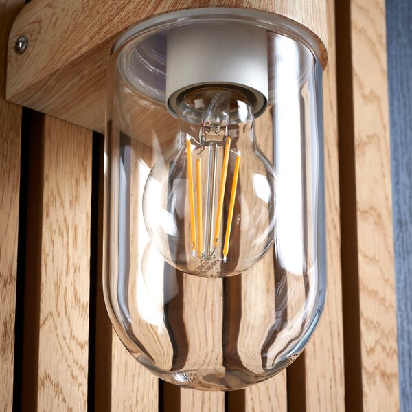 Wooden Outdoor Wall Light