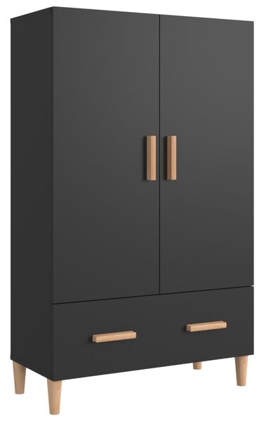 Highboard Black 70x31x115 cm Engineered Wood