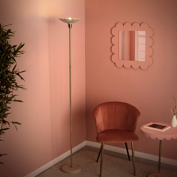 Maya Scallop Touch Dimmable Floor Lamp