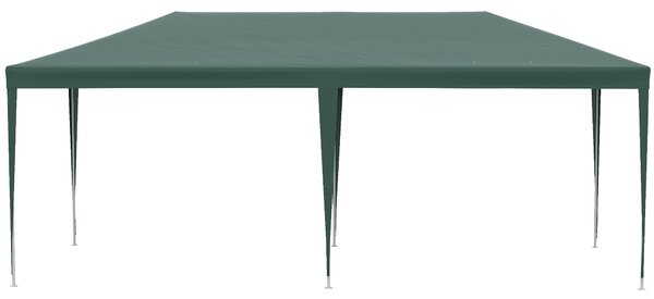 Outsunny 6x3 m Party Tent Gazebo Marquee Outdoor Patio Canopy Shelter with Windows and Side Panels, Green