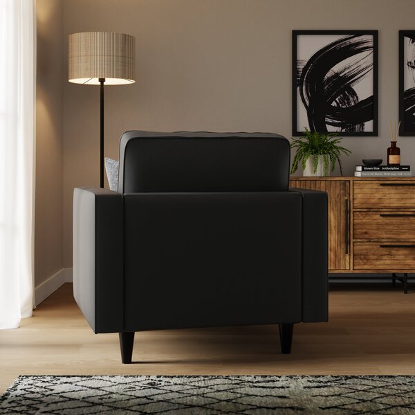 Zoe Faux Leather Armchair