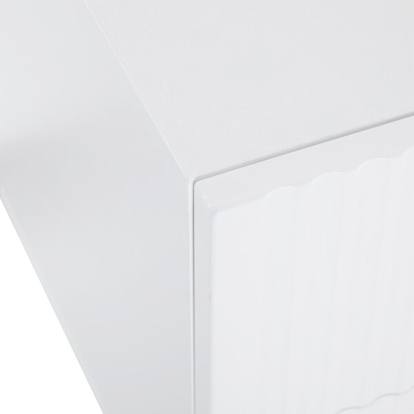 Modern TV Cabinet with Storage Cabinet and Open Shelves for 85-Inch TV, Entertainment Centre for Living Room, 190L x 35W x 45H cm, White+Gold Aosom.UK