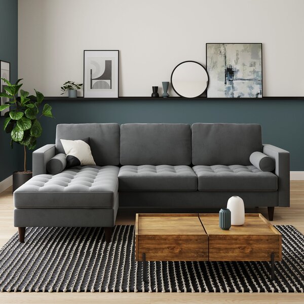 Zoe Velvet Corner Storage Sofa Bed