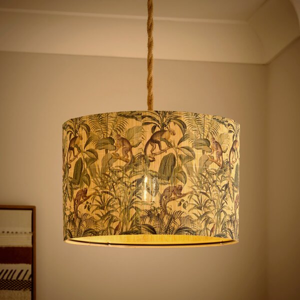 Jungle Luxe Bamboo Drum Lamp Shade