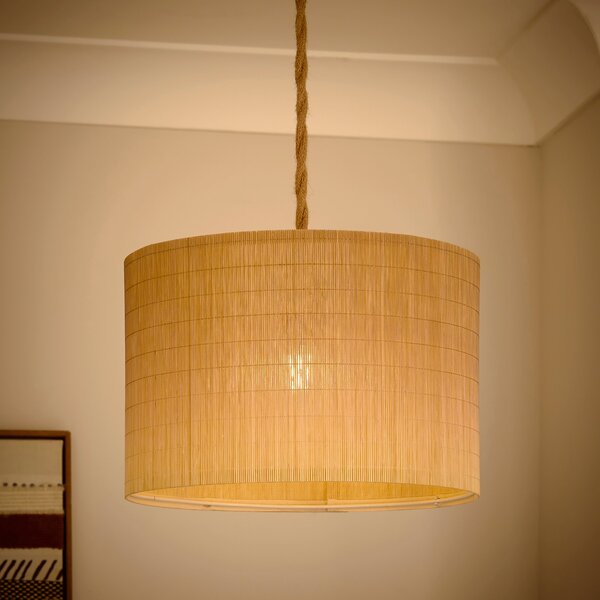 Ombre Bamboo Drum Lamp Shade