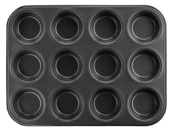 Tefal Excellence Aluminium Non-Stick Muffin Tray, 12 Cups