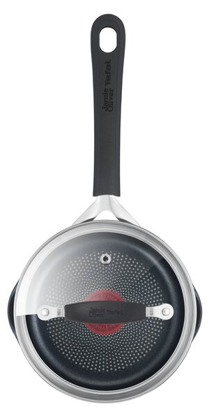 Jamie Oliver by Tefal Quick & Easy Stainless Steel Saucepan & Lid, 16cm