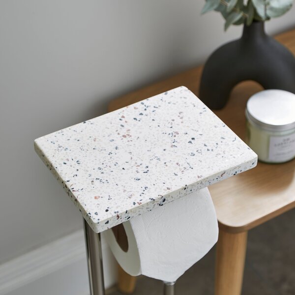 Terrazzo Natural Toilet Butler with Shelf