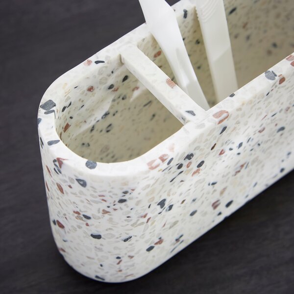 Terrazzo Natural Double Toothbrush Holder