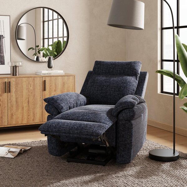 Kenley Padded Rise and Recline Chair, Chunky Chenille