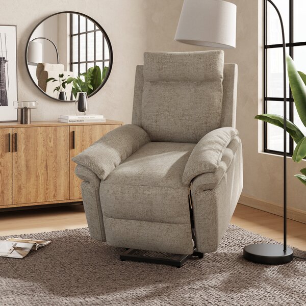 Kenley Padded Rise and Recline Chair, Chunky Chenille