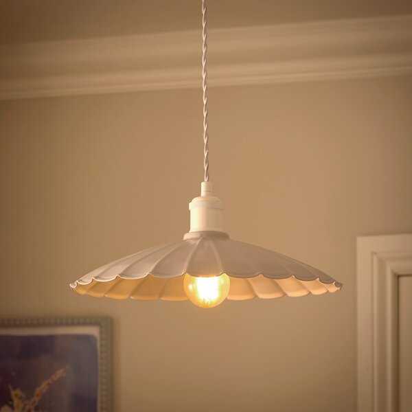 Maya Scalloped Metal Easy Fit Pendant Shade