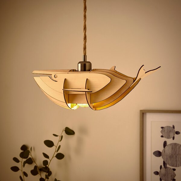 Whale Paint Your Own Easy Fit Pendant Shade