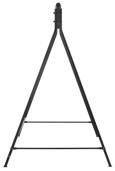 Outsunny Metal Porch Swing Stand, Heavy Duty Swing Frame, Hanging Chair Stand Only, 240kg Weight Capacity for Garden, Patio, Lawn, Playground, Black
