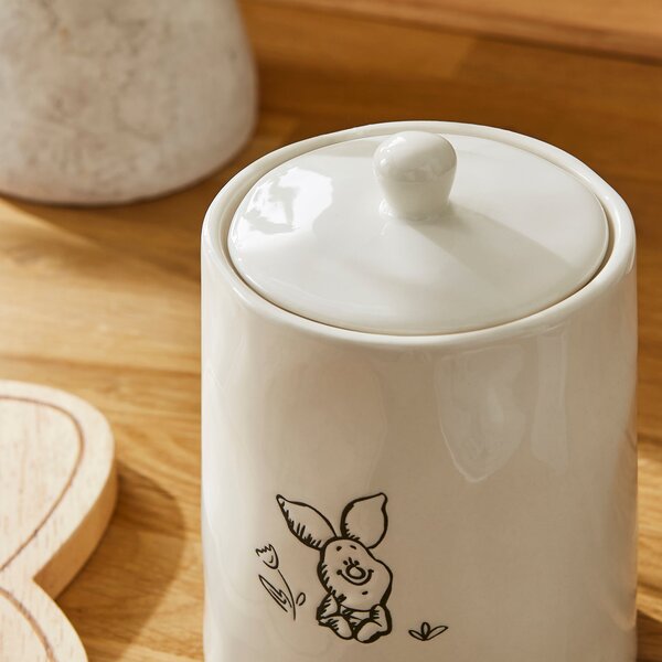 Disney Winnie the Pooh Off White Piglet Kitchen Canister