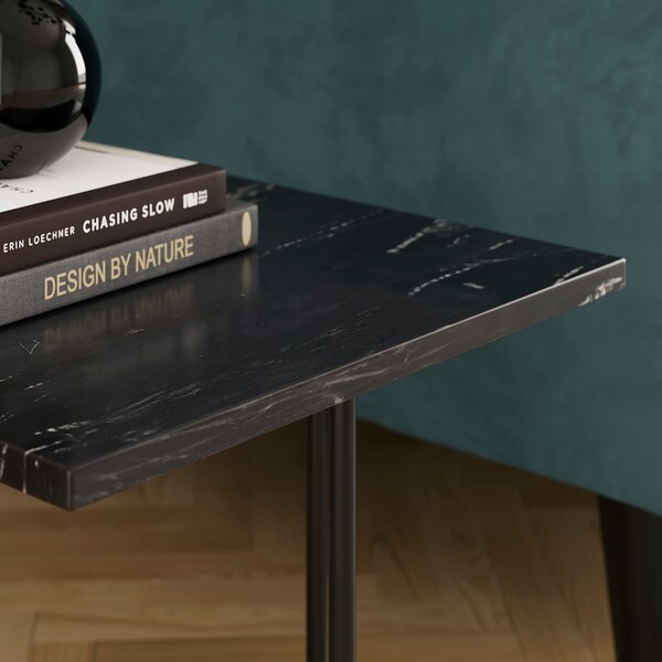 Cinzia Real Marble Square Side Table