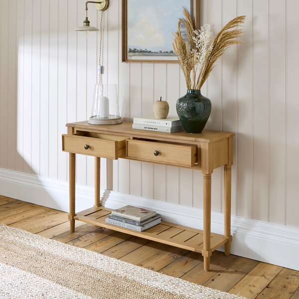 Churchgate Walcote Console Table, Oak