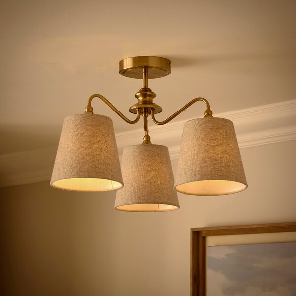 Enid 3 Light Semi Flush Ceiling Light