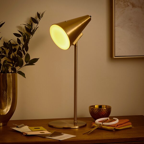 Conical Rechargeable Touch Dimmable Table Lamp