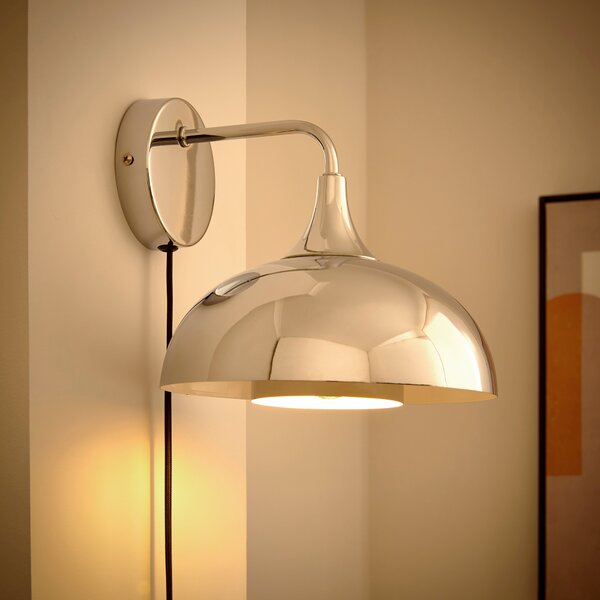 Elements Lennon 2 Tier Dome Plug In Wall Light