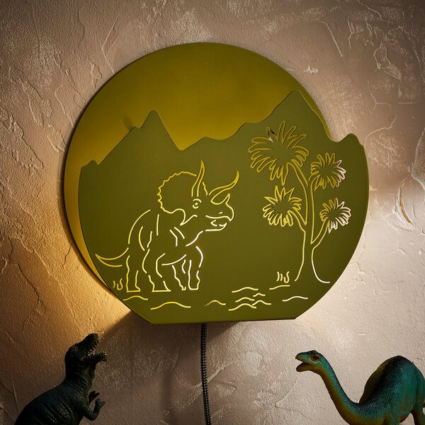 Dinosaur Metal Wall Light