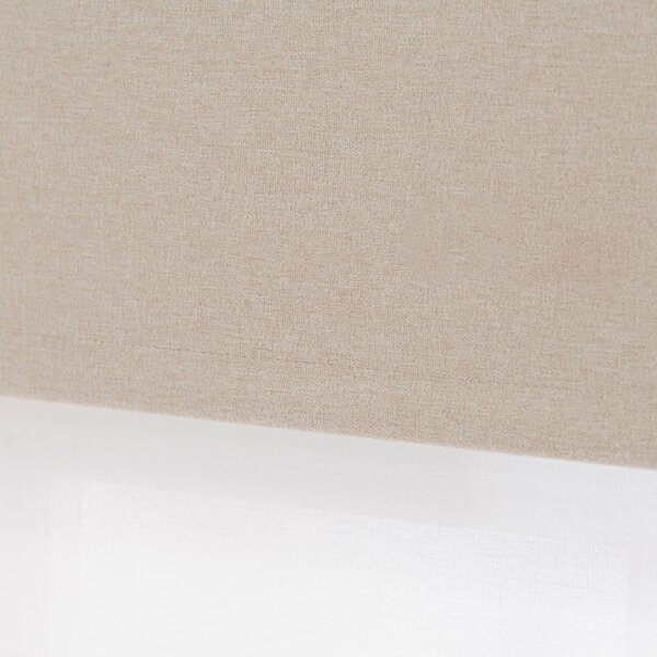 Luna and Sheer Duo Natural Roller Blind