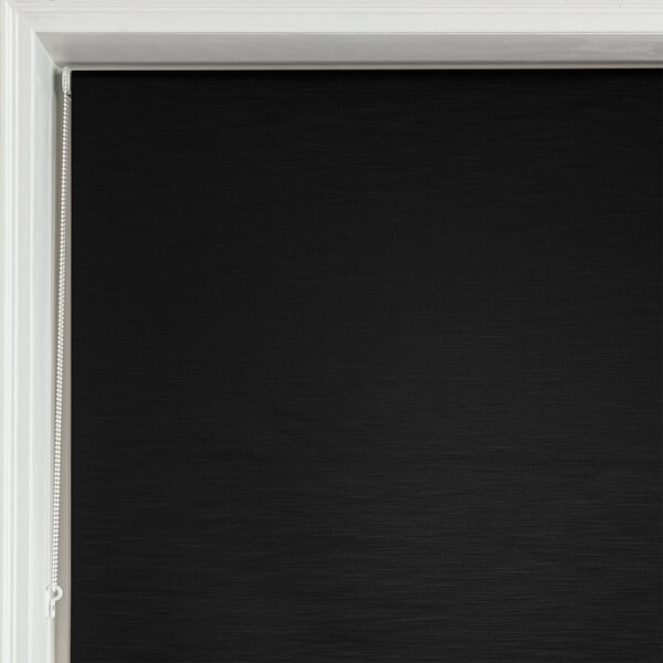 Satin Black Blackout Roller Blind